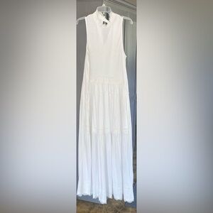 All Saints White Maxi Dress size 6 lace maxi